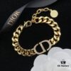 692ff8dc99f2d84055c8e348 Dior New Style Letter Diamond-Paved Fashion Necklace and Bracelet