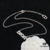 692ff8e199f2d84055c8e352 Dior New Diamond-Inlaid Letter Fashion Elegant Necklace