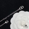 692ff8e399f2d84055c8e354 Dior New Diamond-Inlaid Letter Fashion Elegant Necklace