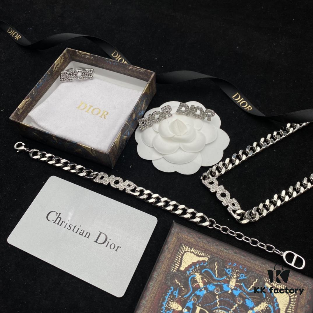 692ff8e799f2d84055c8e35b Dior Diamond-Studded Fashion Set with DIOR Lettering