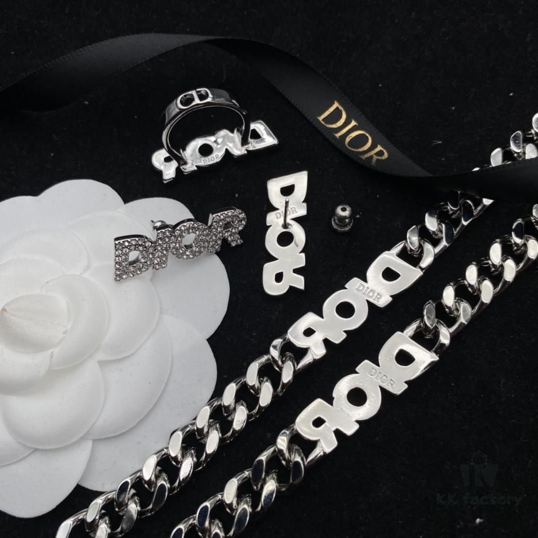 692ff8ea99f2d84055c8e360 Dior Diamond-Studded Fashion Set with DIOR Lettering