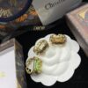 Dior New Diamond-Inlaid Letter Retro Style Open Ring