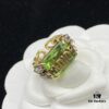 Dior New Diamond-Inlaid Letter Retro Style Open Ring