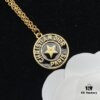 692ff8f599f2d84055c8e36d Dior New Letter Star Round Resin Elegant Retro Necklace