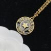 692ff8f899f2d84055c8e371 Dior New Letter Star Round Resin Elegant Retro Necklace