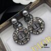 692ff90299f2d84055c8e381 Dior New Letter Pearl Diamond-Inlaid Elegant Retro Stud Earrings