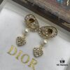 692ff90f99f2d84055c8e392 Dior New Letter Heart Pearl Diamond-Encrusted Vintage Tassel Stud Earrings