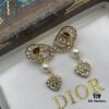 692ff90f99f2d84055c8e395 Dior New Letter Heart Pearl Diamond-Encrusted Vintage Tassel Stud Earrings