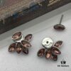 692ff91899f2d84055c8e3a5 Dior New Petal-Style Diamond-Inlaid Elegant Retro Stud Earrings