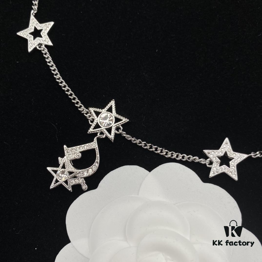 692ff92399f2d84055c8e3bc Dior New Style Letter Star Diamond-Paved Fashion Necklace and Bracelet