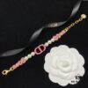 Dior New Style Letter Pearl Resin Rhinestone Inlaid Fashion Elegance