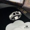 692ff93499f2d84055c8e3e0 DIOR New Diamond-Paved Letter Fashion Elegant Open Ring