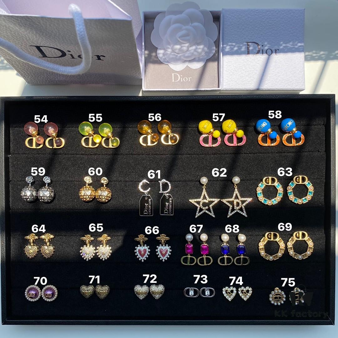 Dior Stud Earrings Collection Compilation