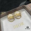 692ff95399f2d84055c8e40e Dior New Model Letter Mother-of-Pearl Diamond-Inlaid Elegant Vintage Stud Earrings