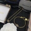 Dior New Style Letter Diamond-Inlaid Elegant Set