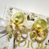 692ff98699f2d84055c8e44f New Arrival DIOR CD Small and Large Pearl Stud Earrings