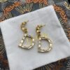 692ff99499f2d84055c8e45d Dior CD Stud Earrings with Top Zircon, Pearl, Elegant and Low-key, Super Beautiful