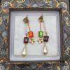 692ff99999f2d84055c8e462 Dior Color Diamond Tassel Earrings Pearl Four-Leaf Clover Star Elements Swarovski Pearl Colored Crystal