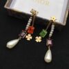 692ff99a99f2d84055c8e463 Dior Color Diamond Tassel Earrings Pearl Four-Leaf Clover Star Elements Swarovski Pearl Colored Crystal