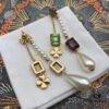 692ff9a099f2d84055c8e468 Dior Color Diamond Tassel Earrings Pearl Four-Leaf Clover Star Elements Swarovski Pearl Colored Crystal