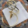 Dior CD Curved Hook Large Stud Earrings