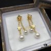 692ff9bf99f2d84055c8e47c Dior Pearl CD Pearl Tassel Stud Earrings