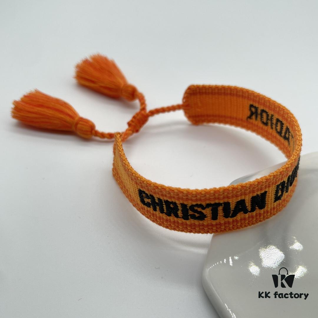 Dior Bracelet Highest Version - Clear and Full Logo Print at Bottom