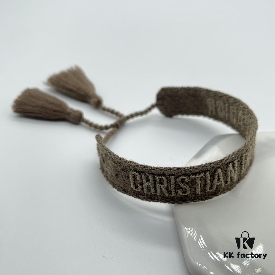 Dior Bracelet Highest Version - Clear and Full Logo Print at Bottom
