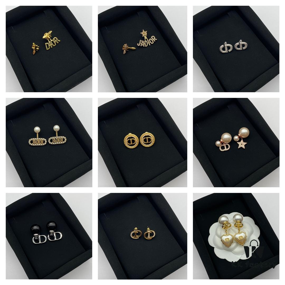Dior Classic Stud Earrings Collection Combined Image