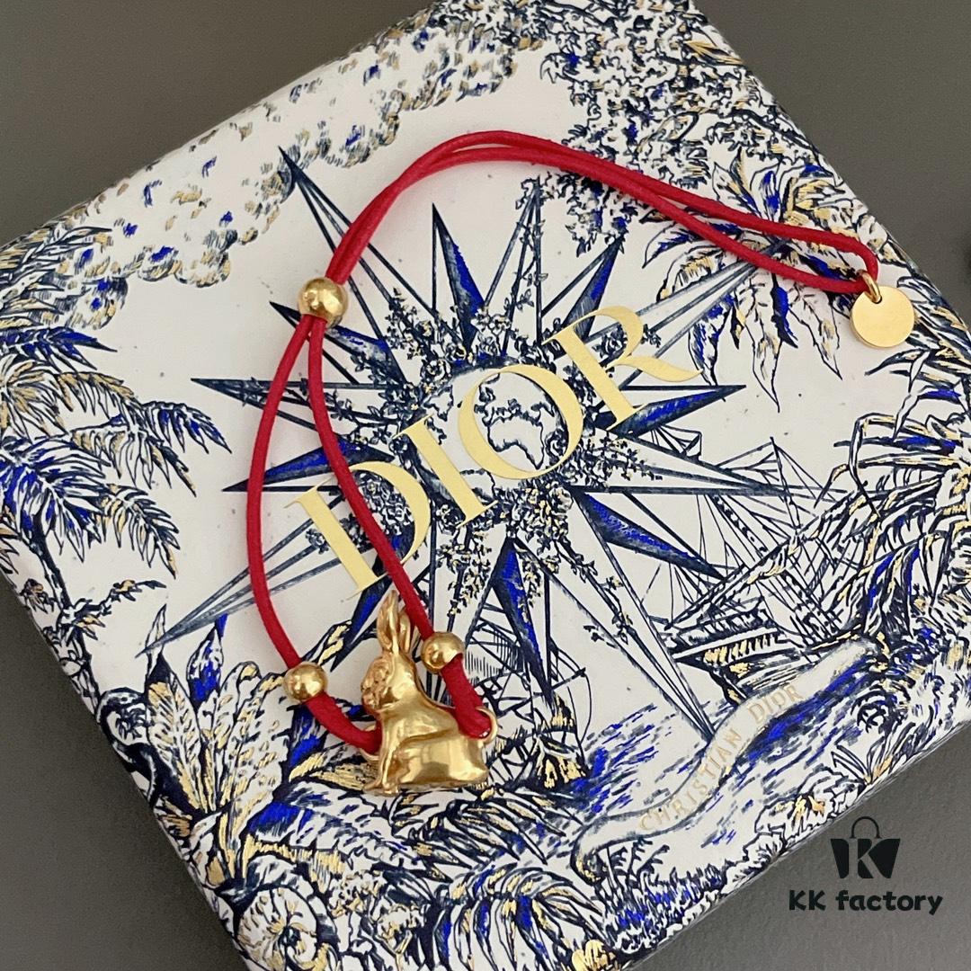 D Limited Edition Rabbit Year Red String Bracelet