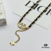 Dior New Leather CD Necklace