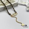 Dior New Leather CD Necklace
