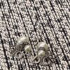 692ffb9d99f2d84055c8e6cc Dior Silver Letter Pearl Earrings