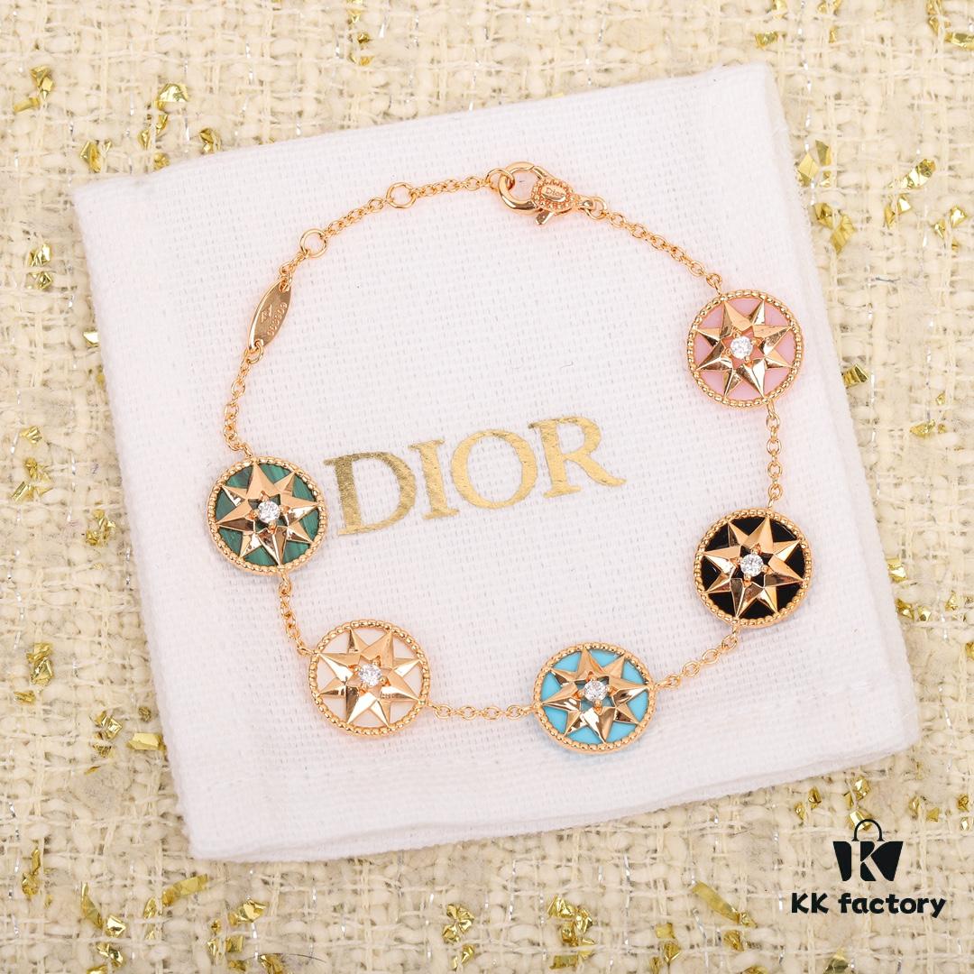 692ffbba99f2d84055c8e6e1 Dior Eight-Pointed Star Compass Braided Bracelet