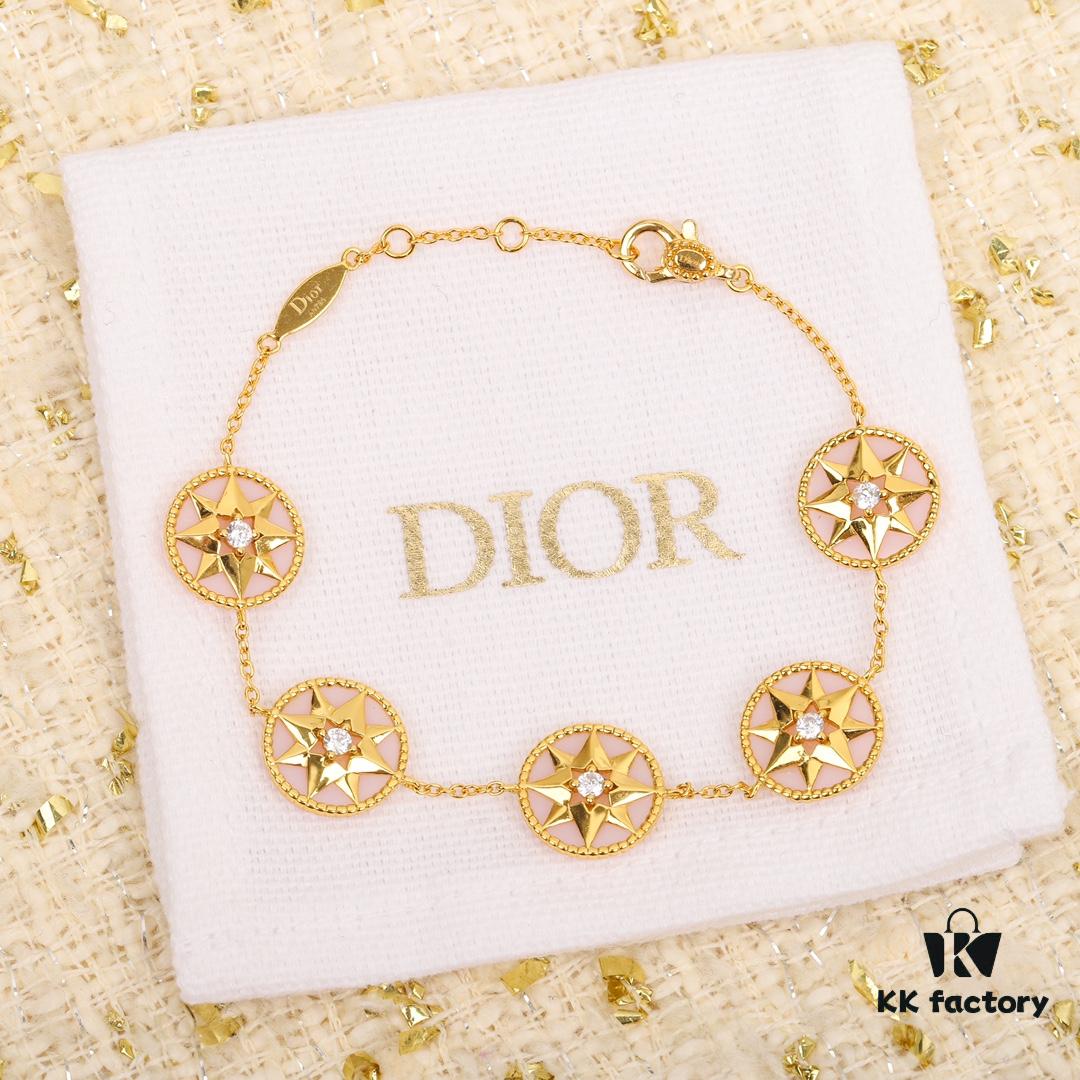 692ffbbf99f2d84055c8e6e2 Dior Eight-Pointed Star Compass Braided Bracelet