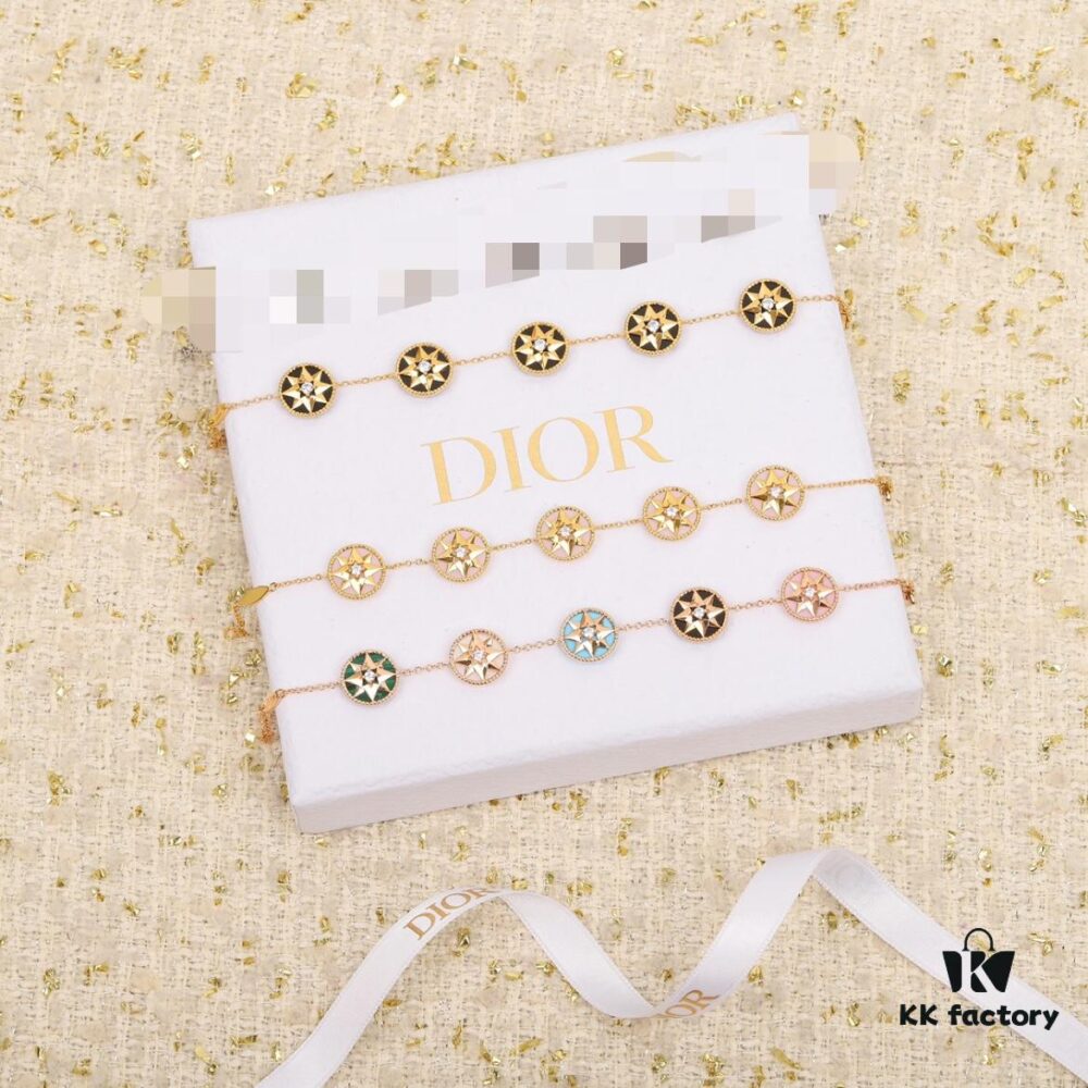 692ffbc799f2d84055c8e6e6 Dior Eight-Pointed Star Compass Braided Bracelet