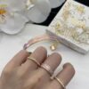 692ffbf999f2d84055c8e724 Dior 23 Year Code Amethyst Purple Enamel Diamond-Paved Ring Set with Bracelet