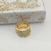692ffc0199f2d84055c8e72e Dior 23 Code Enamel Green Diamond Trilogy Ring Set with Bracelet