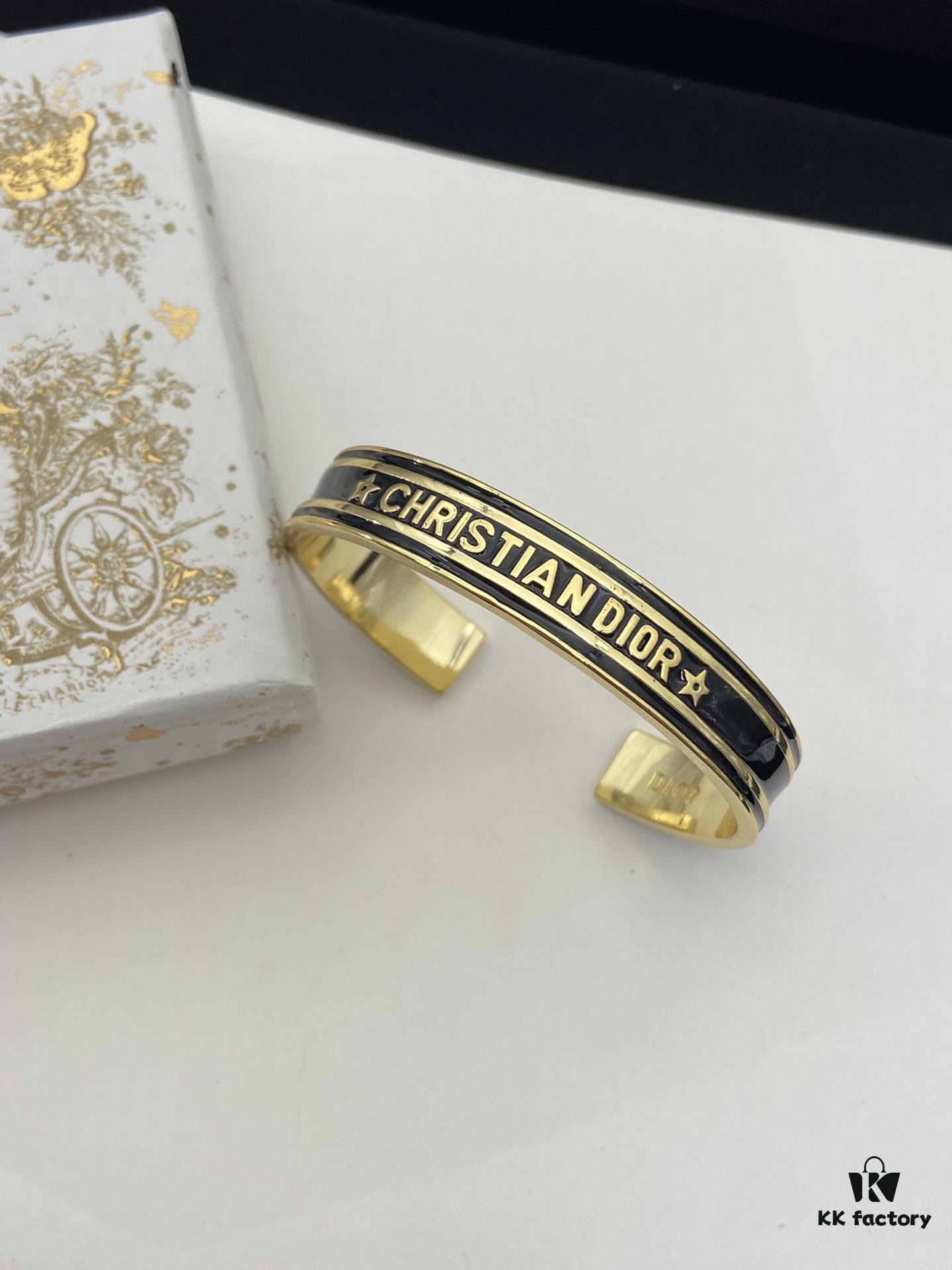 692ffc0699f2d84055c8e735 Dior 23 Code Black Letter Enamel Diamond-Paved Ring Trio Set with Bracelet 🖤
