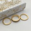 692ffc0999f2d84055c8e73a Dior 23 Code Black Letter Enamel Diamond-Paved Ring Trio Set with Bracelet 🖤