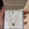 Dior Eight-Pointed Star Compass Mother-of-Pearl Necklace Wearing Image