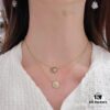 Dior Eight-Pointed Star Compass Mother-of-Pearl Necklace Wearing Image