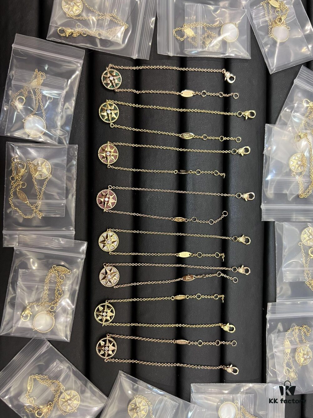 692ffc2899f2d84055c8e760 Dior Compass Original Buckle Bracelet in Rose Gold, Gold, Black, White, Pink, Green