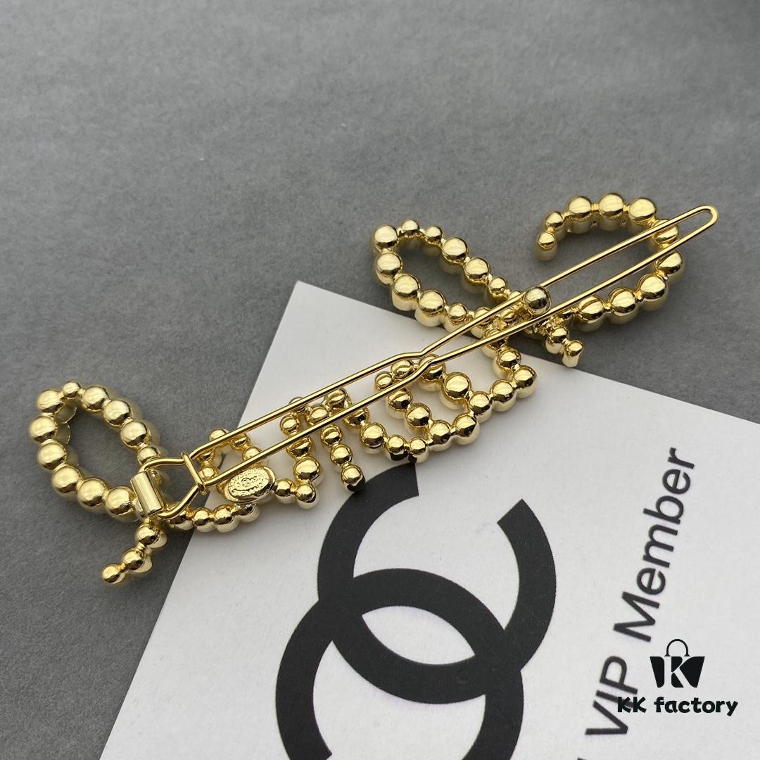 Chanel New Arrival Gold Hair Clip Super Fairy-like