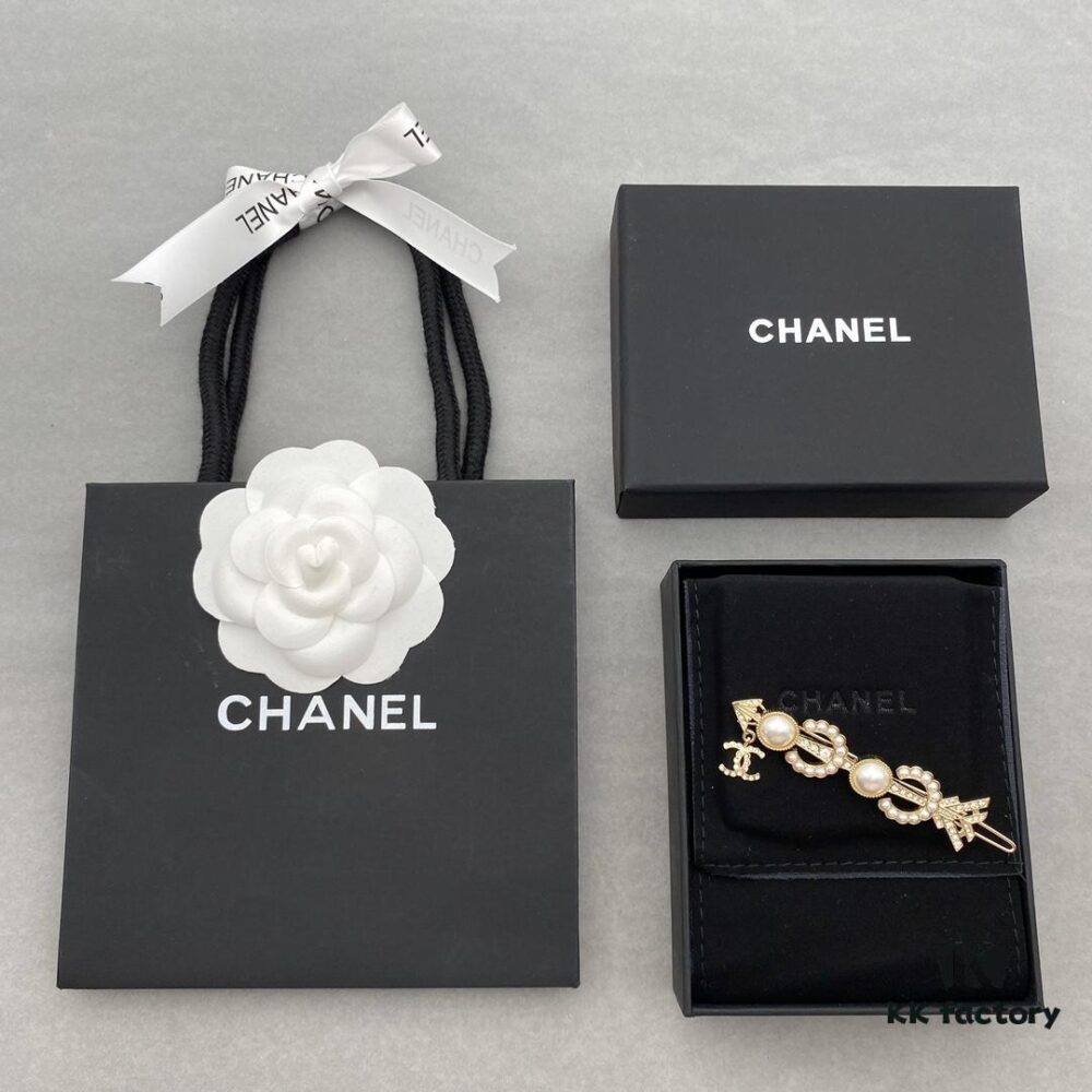692ffc3a99f2d84055c8e776 Chanel New Style Pearl Rhinestone Hair Clip, Super Beautiful 😍 Must-Have for Little Fairies