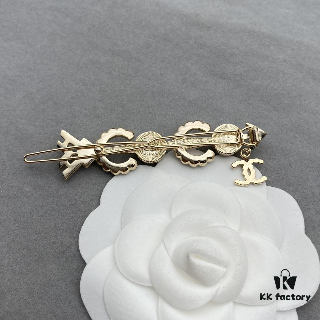 692ffc3d99f2d84055c8e77b Chanel New Style Pearl Rhinestone Hair Clip, Super Beautiful 😍 Must-Have for Little Fairies