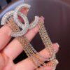 692ffc6a99f2d84055c8e7a8 Xiaoxiang New Tassel Brooch, White Full Diamond Double C with Gold and Silver Chain, Elegant and Stylish Brooch with Rich Details, Beautiful When Worn, Genuine Quality Brass Material