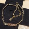 692ffc7299f2d84055c8e7ad Xiaoxiang New Arrival Leather-Weave Necklace, Handwoven Black Leather with Classic Letter Pendant, Heavy Brass Craft Design