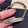 692ffc7699f2d84055c8e7af Xiaoxiang New Arrival Leather-Weave Necklace, Handwoven Black Leather with Classic Letter Pendant, Heavy Brass Craft Design