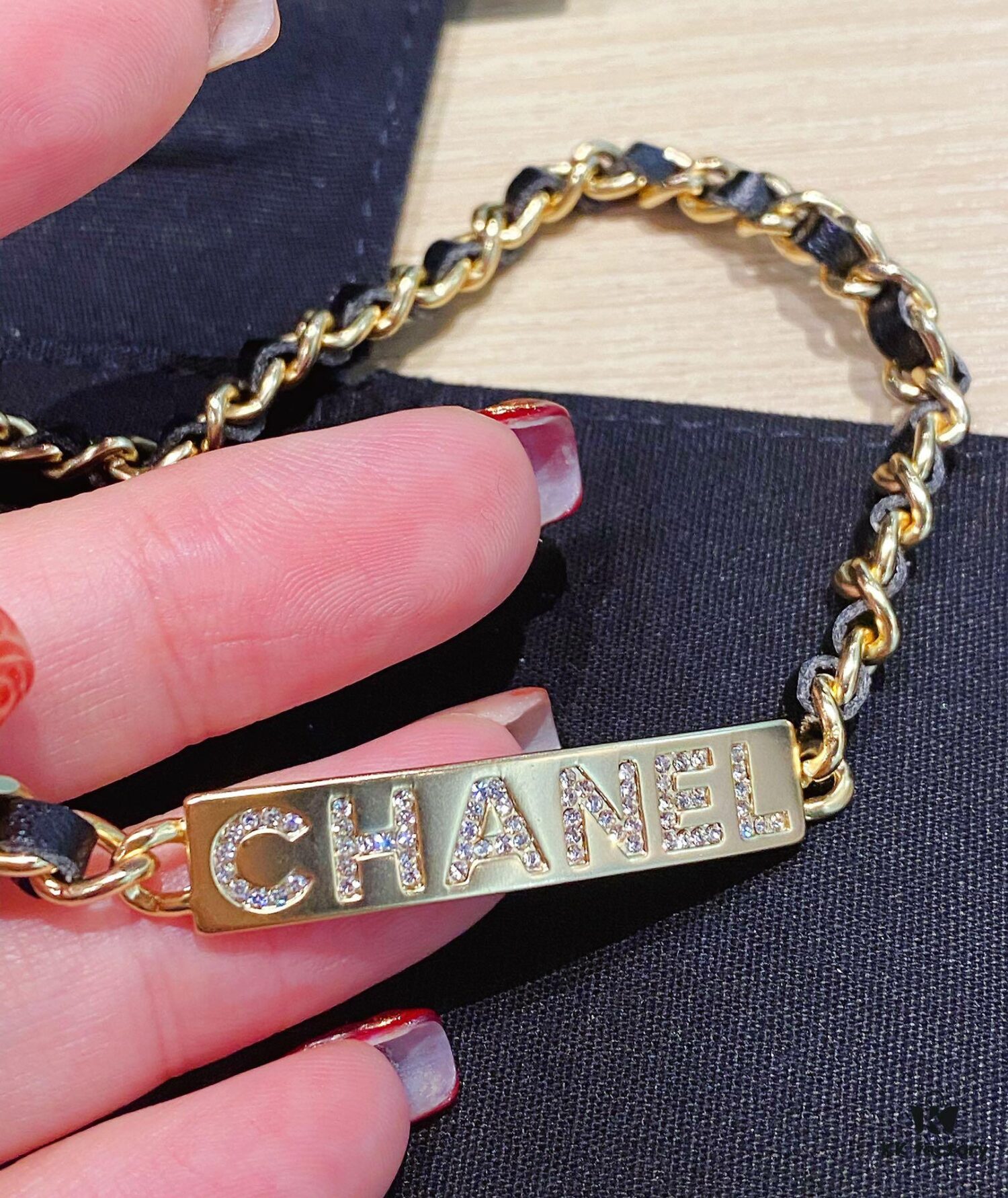 692ffc7699f2d84055c8e7af Xiaoxiang New Arrival Leather-Weave Necklace, Handwoven Black Leather with Classic Letter Pendant, Heavy Brass Craft Design